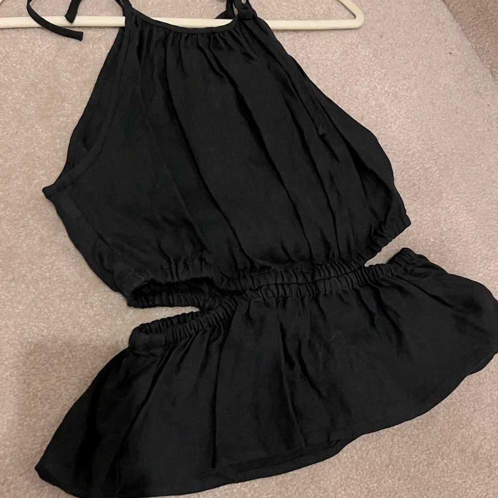 J. Crew open shoulder side cut out summer blouse